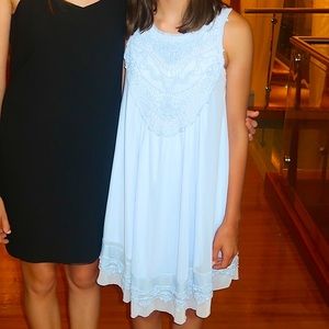 Light blue lace dress size small